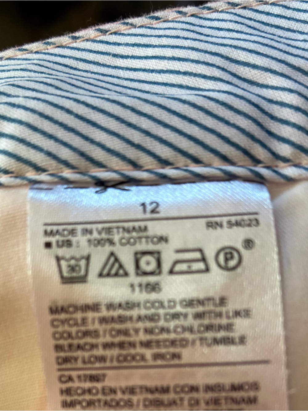 Old Navy Peach Shorts with White Citrus Print - Picture 3 of 5